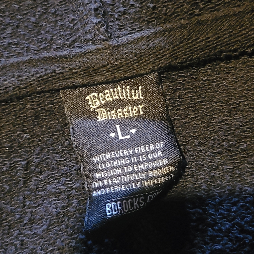 Perfectly Imperfect Black Hoodie View 4